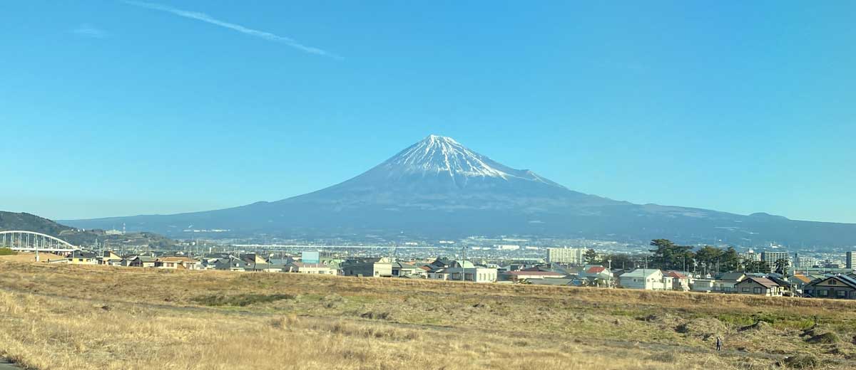 Mt.Fuji seen from Shinkansen