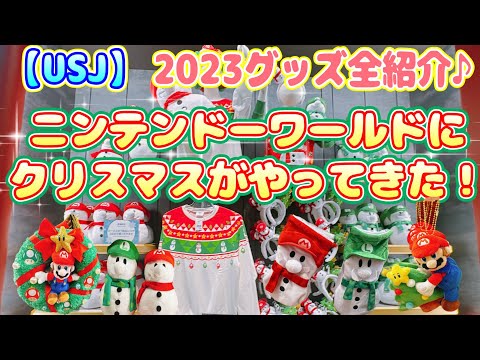 【USJ】2023クリスマス ニンテンドーグッズ 全紹介！(マリオ、ルイージなど）