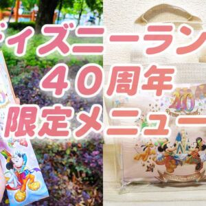 東京ディズニーランド40周年限定メニュー